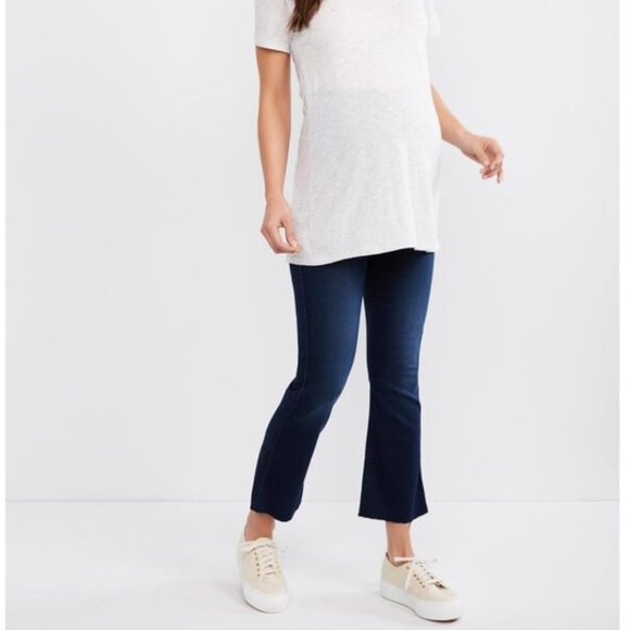 7 For All Mankind Secret Fit Belly boot cut crop - Picture 1 of 5